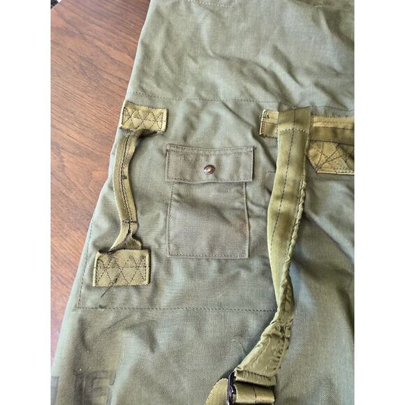 Vintage US Military Army Canvas Duffle Duffel Bag Distressed Patina Drawstring J - Picture 4 of 16